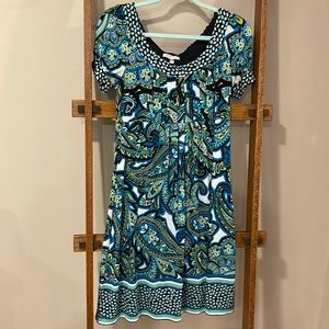 Woman’s Paisley Print Dress